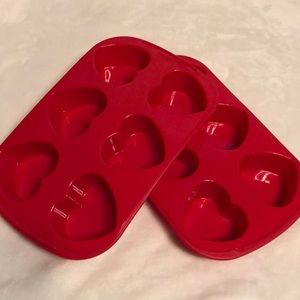 Wilton heart shaped silicon molds